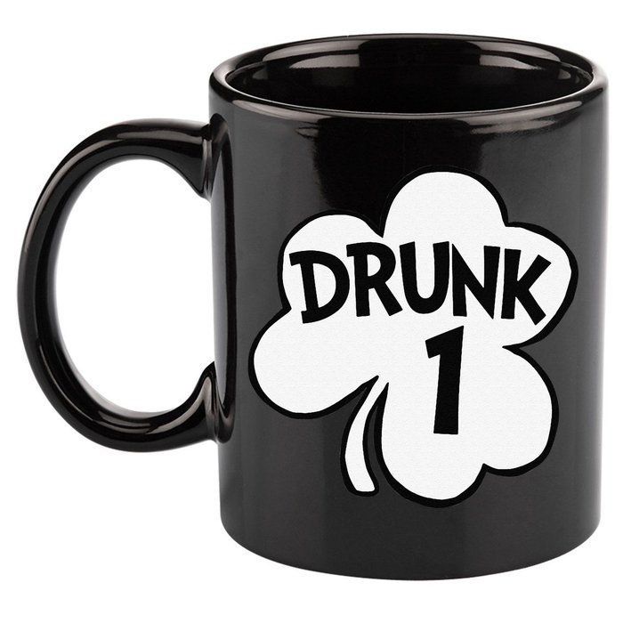 Drunk 1 Saint Patrick's Day Party Group 11oz C Handle Ceramic Mug