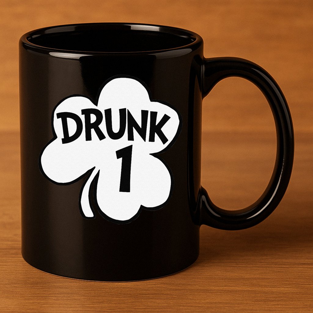 Drunk 1 Saint Patrick's Day Party Group 11oz C Handle Ceramic Mug