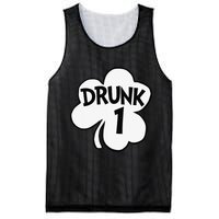 Drunk 1 Saint Patrick's Day Party Group Mesh Reversible Basketball Jersey Tank