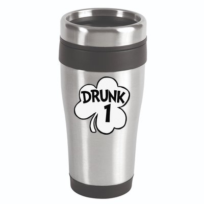 Drunk 1 Saint Patrick's Day Party Group 16oz Travel Tumbler