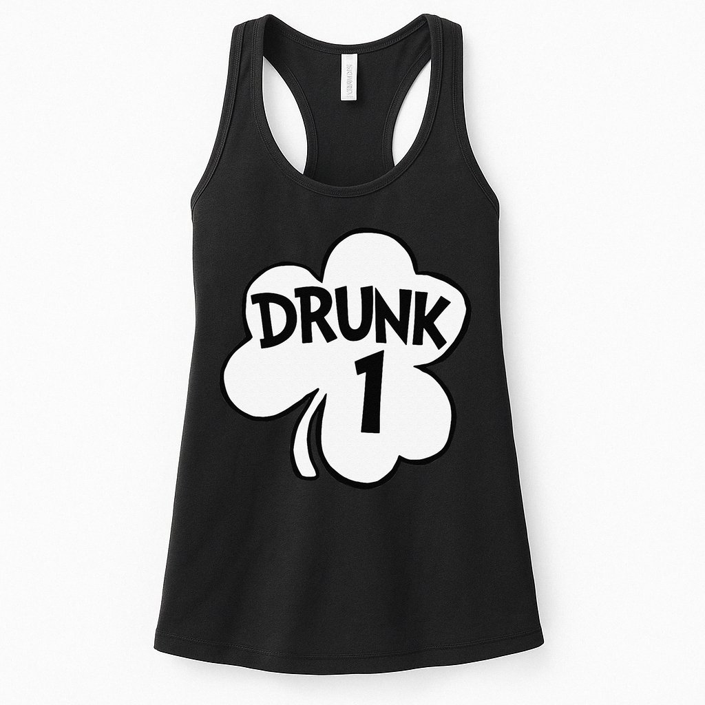 Drunk 1 Saint Patrick's Day Party Group Womens Tank Top
