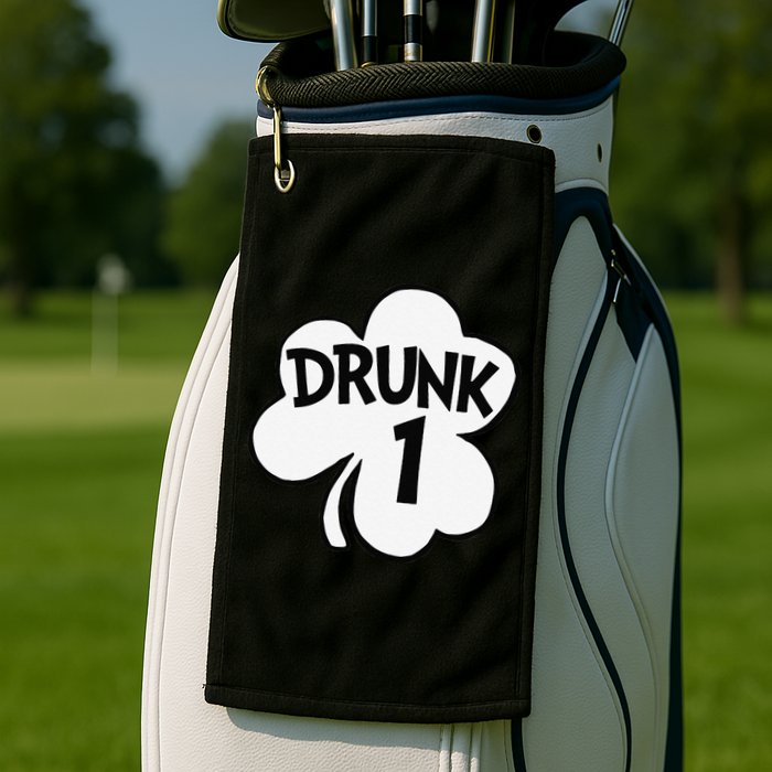 Drunk 1 Saint Patrick's Day Party Group Golf Towel