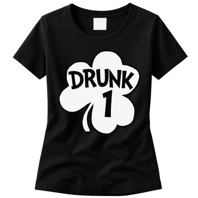 Drunk 1 Saint Patrick's Day Party Group Womens T-Shirt