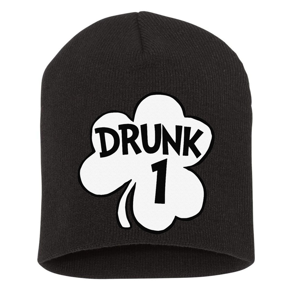 Drunk 1 Saint Patrick's Day Party Group Short Acrylic Beanie