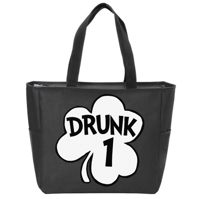 Drunk 1 Saint Patrick's Day Party Group Zip Tote Bag