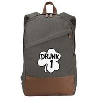 Drunk 1 Saint Patrick's Day Party Group Cotton Canvas Backpack