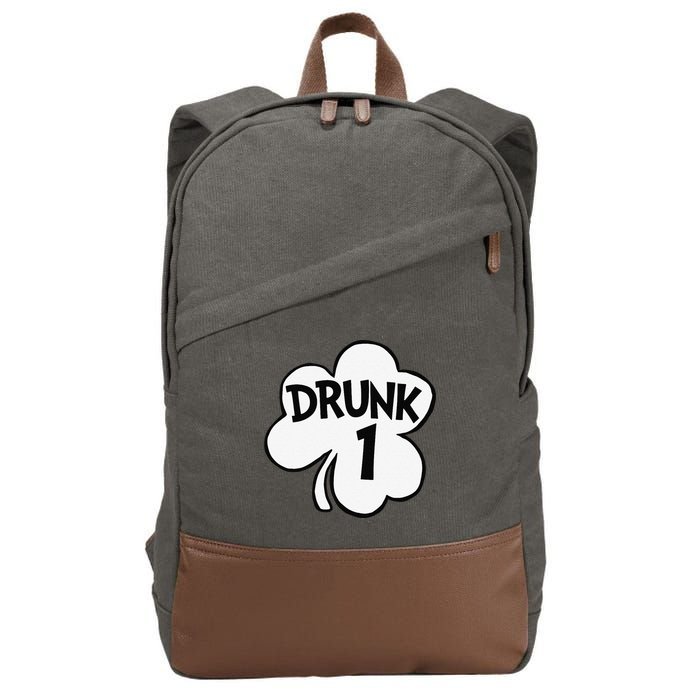 Drunk 1 Saint Patrick's Day Party Group Cotton Canvas Backpack
