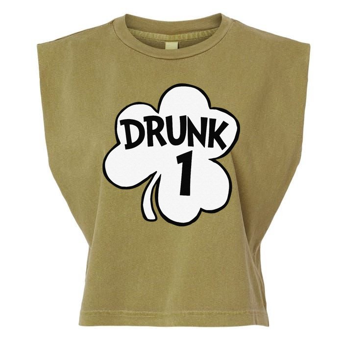 Drunk 1 Saint Patrick's Day Party Group Garment-Dyed Women's Muscle Tee
