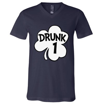 Drunk 1 Saint Patrick's Day Party Group V-Neck T-Shirt