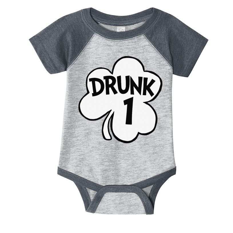 Drunk 1 Saint Patrick's Day Party Group Infant Baby Jersey Bodysuit