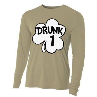 Drunk 1 Saint Patrick's Day Party Group Cooling Performance Long Sleeve Crew