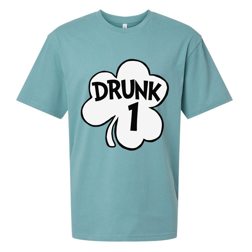 Drunk 1 Saint Patrick's Day Party Group Sueded Cloud Jersey T-Shirt