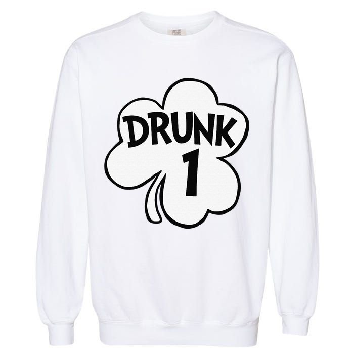 Drunk 1 Saint Patrick's Day Party Group Garment-Dyed Sweatshirt