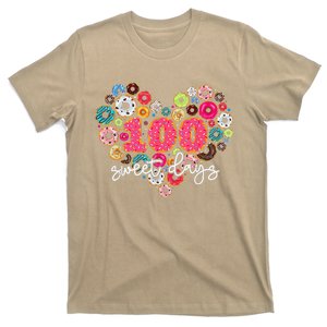 Donuts 100 Sweet Days Happy 100th Day Of School Teacher T-Shirt