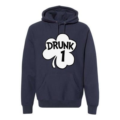 Drunk 1 Saint Patrick's Day Party Group Premium Hoodie