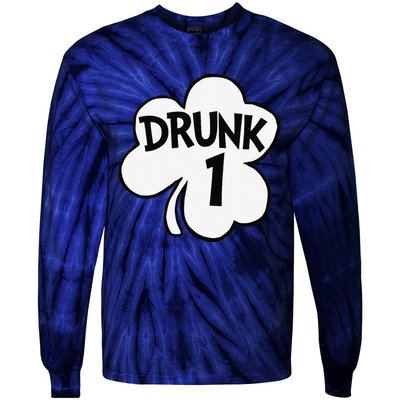 Drunk 1 Saint Patrick's Day Party Group Tie-Dye Long Sleeve Shirt