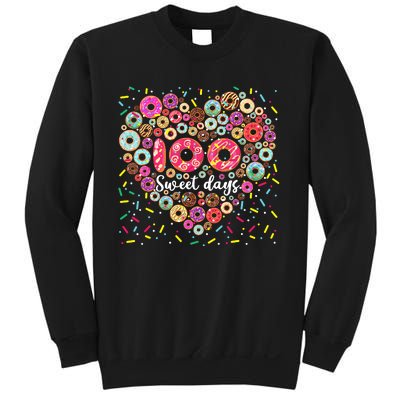 Donuts 100 Sweet Days Happy 100th Day Of School Teacher Sweatshirt