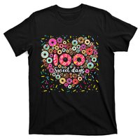 Donuts 100 Sweet Days Happy 100th Day Of School Teacher T-Shirt