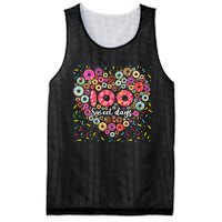 Donuts 100 Sweet Days Happy 100th Day Of School Teacher Mesh Reversible Basketball Jersey Tank