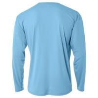Dayton 1047 Wtue Classic Rock Radio Station Distressed Logo Cooling Performance Long Sleeve Crew