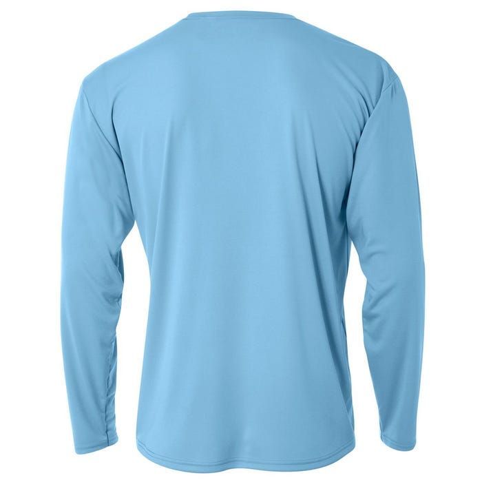 Dayton 1047 Wtue Classic Rock Radio Station Distressed Logo Cooling Performance Long Sleeve Crew