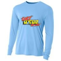 Dayton 1047 Wtue Classic Rock Radio Station Distressed Logo Cooling Performance Long Sleeve Crew
