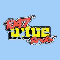 Dayton 1047 Wtue Classic Rock Radio Station Distressed Logo Cooling Performance Long Sleeve Crew