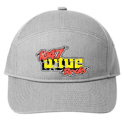 Dayton 1047 Wtue Classic Rock Radio Station Distressed Logo 7-Panel Snapback Hat