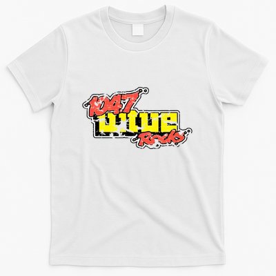 Dayton 1047 Wtue Classic Rock Radio Station Distressed Logo T-Shirt
