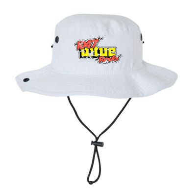 Dayton 1047 Wtue Classic Rock Radio Station Distressed Logo Bucket Hat