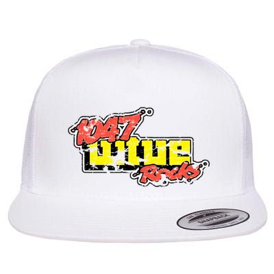 Dayton 1047 Wtue Classic Rock Radio Station Distressed Logo Flatbill Hat