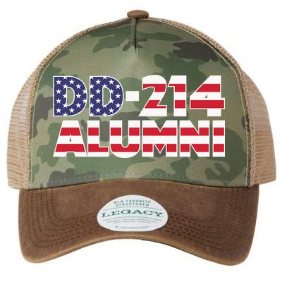 DD 214 Alumni US Flag Legacy Tie Dye Trucker Hat