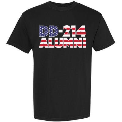 DD 214 Alumni US Flag Garment-Dyed Heavyweight T-Shirt