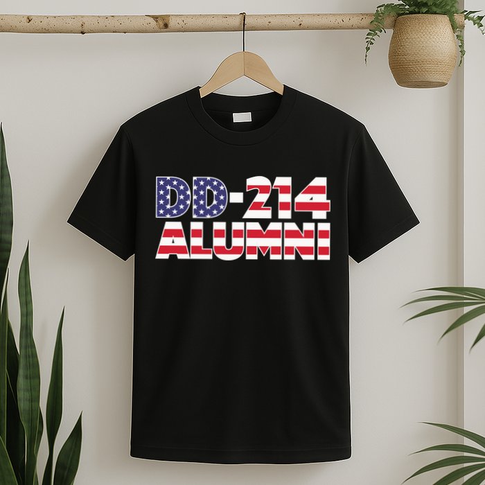 DD 214 Alumni US Flag T-Shirt