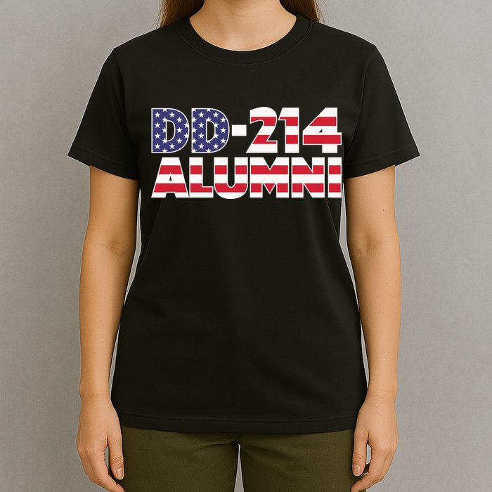 DD 214 Alumni US Flag T-Shirt
