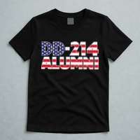 DD 214 Alumni US Flag T-Shirt