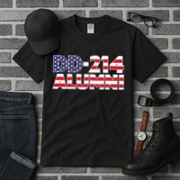 DD 214 Alumni US Flag Tall T-Shirt