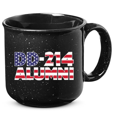DD 214 Alumni US Flag 15oz Campfire Ceramic Mug