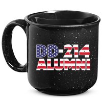 DD 214 Alumni US Flag 15oz Campfire Ceramic Mug