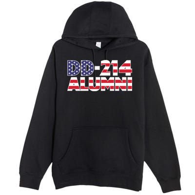 DD 214 Alumni US Flag Premium Pullover Hoodie