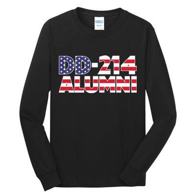 DD 214 Alumni US Flag Tall Long Sleeve T-Shirt