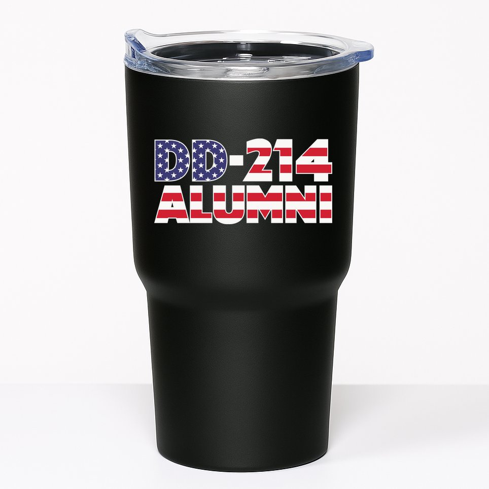 DD 214 Alumni US Flag Tumbler