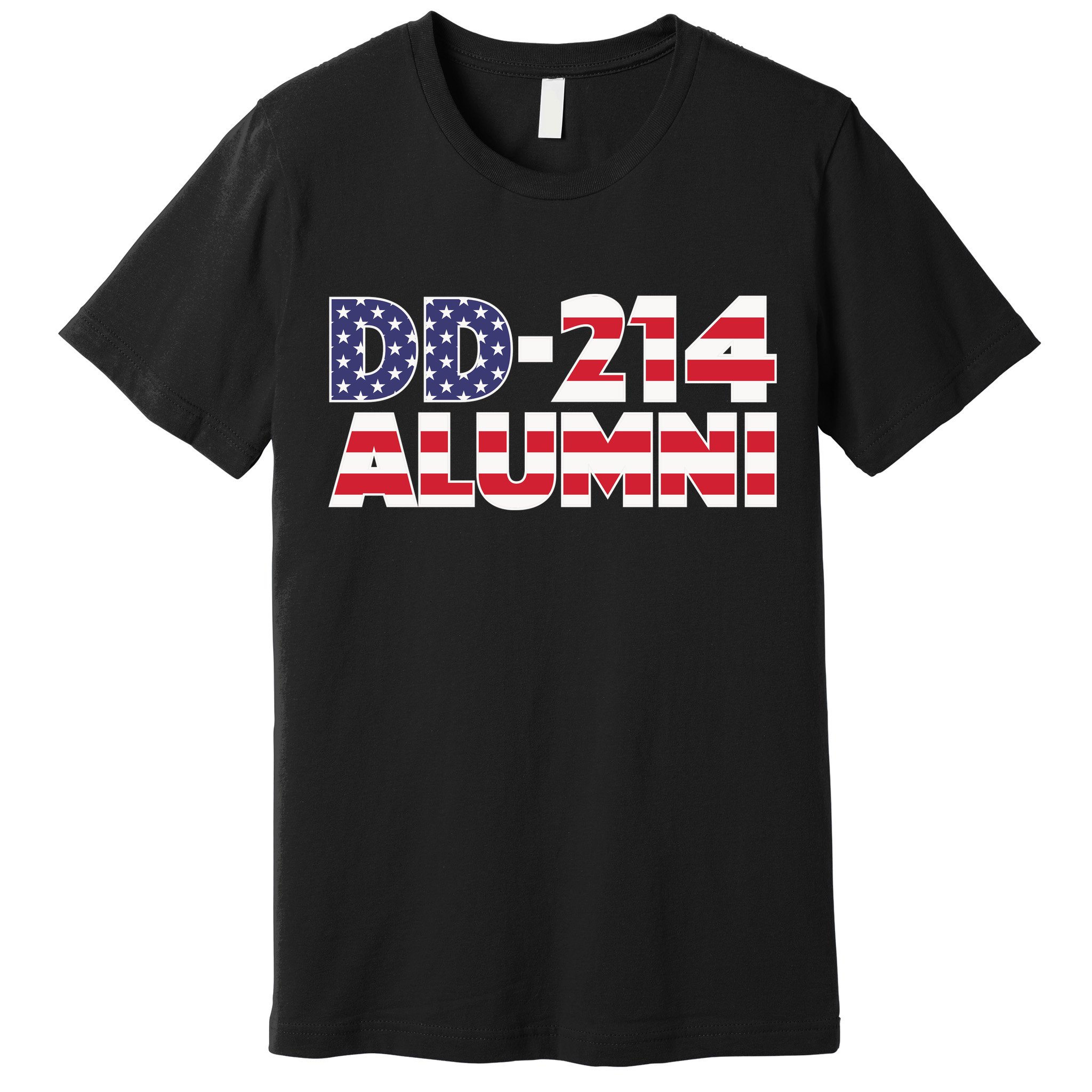 DD 214 Alumni US Flag Premium T-Shirt
