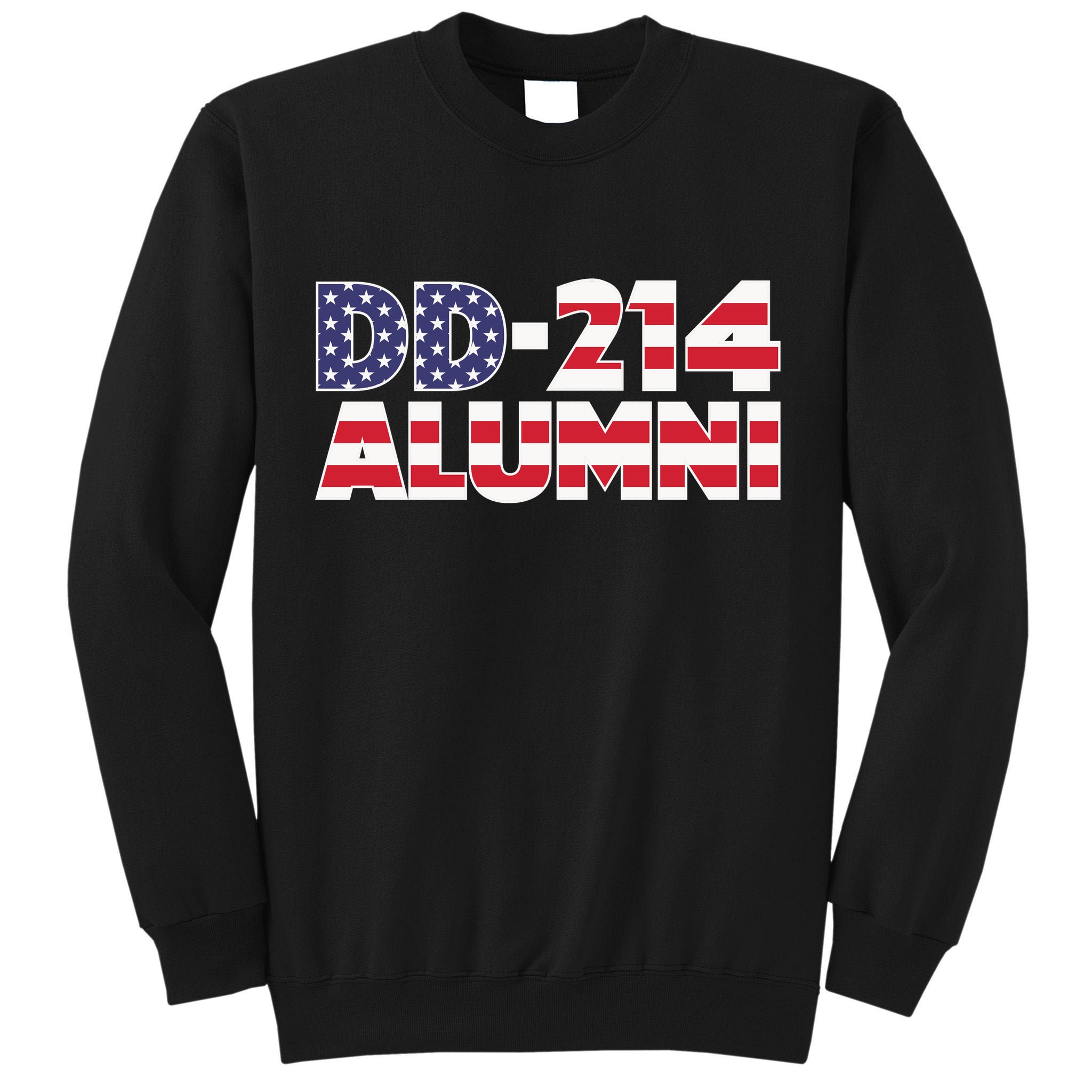 DD 214 Alumni US Flag Tall Sweatshirt