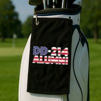 DD 214 Alumni US Flag Golf Towel