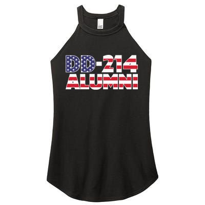 DD 214 Alumni US Flag Women's Perfect Tri Rocker Tank