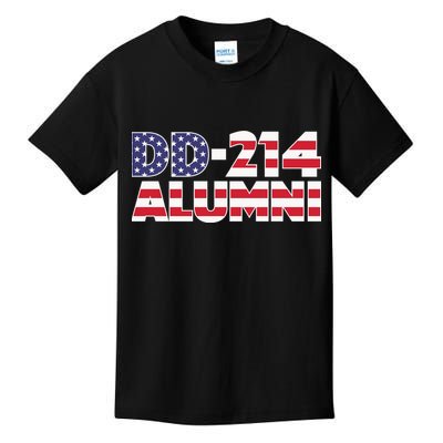 DD 214 Alumni US Flag Kids T-Shirt