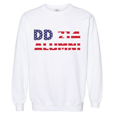 DD 214 Alumni US Flag Garment-Dyed Sweatshirt