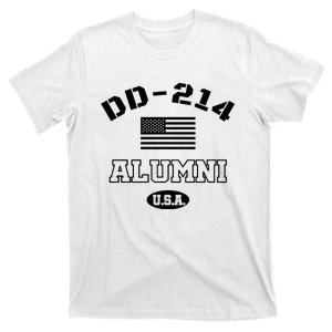 Dd 214 Alumni American Flag T-Shirt