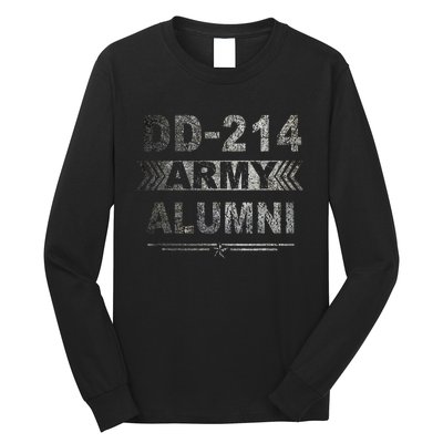 DD 214 Army Alumni Military Veteran Retirement Gifts Long Sleeve Shirt